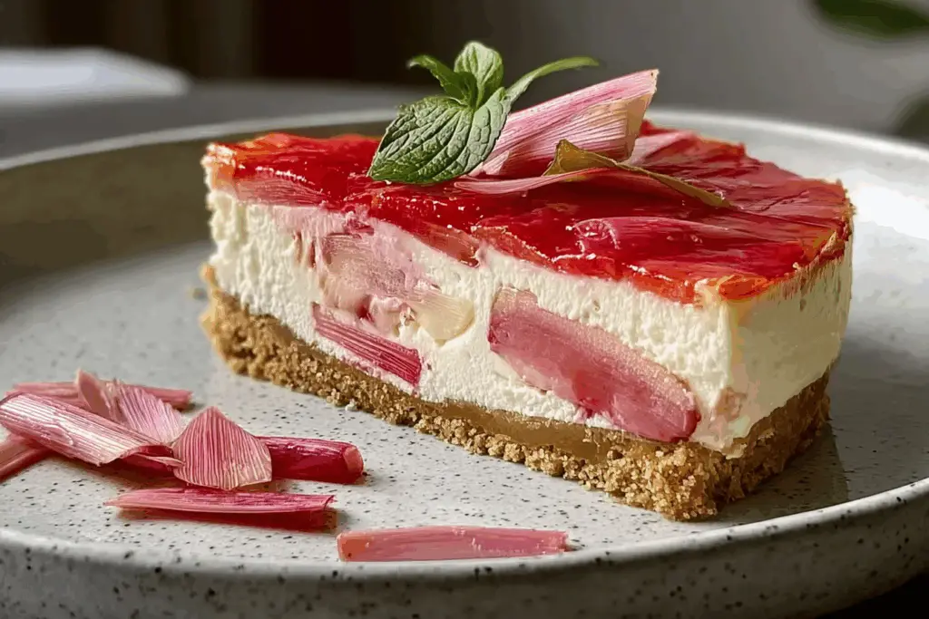 Rhubarb Cheesecake Creams