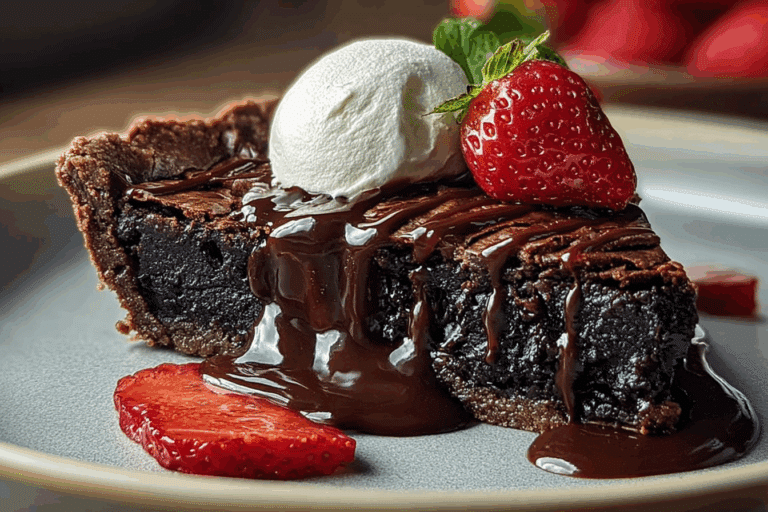 Gooey Brownie Pie