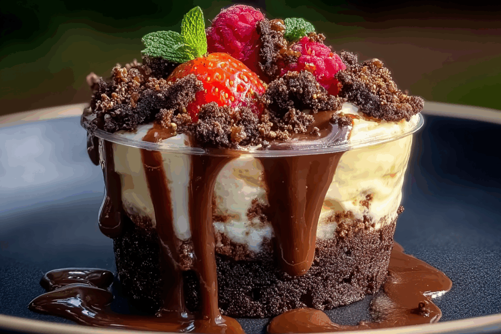 Loaded Brownie Cheesecake Cup