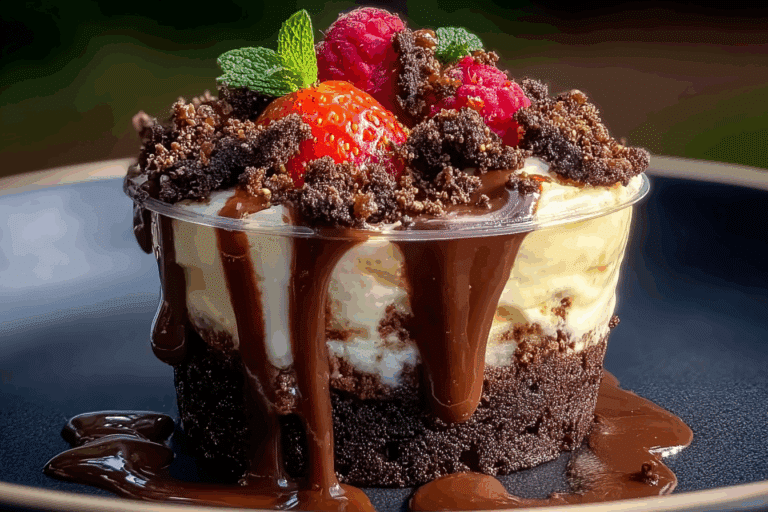 Loaded Brownie Cheesecake Cup
