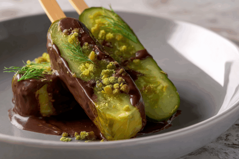 Salty Sweet Chocolate Covered Pickles – So Weird, So Good!