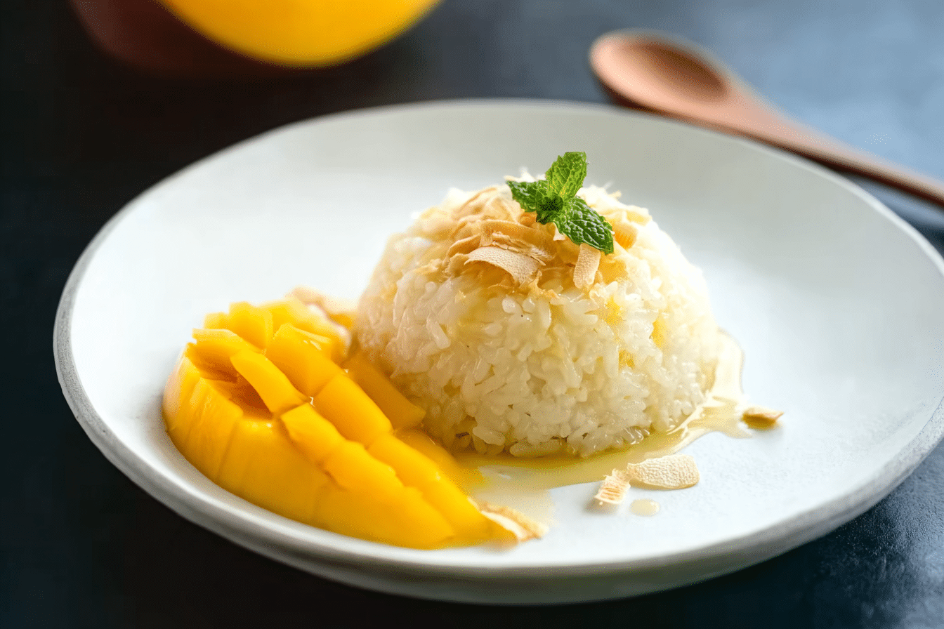Mango Sticky Rice Thai Dessert
