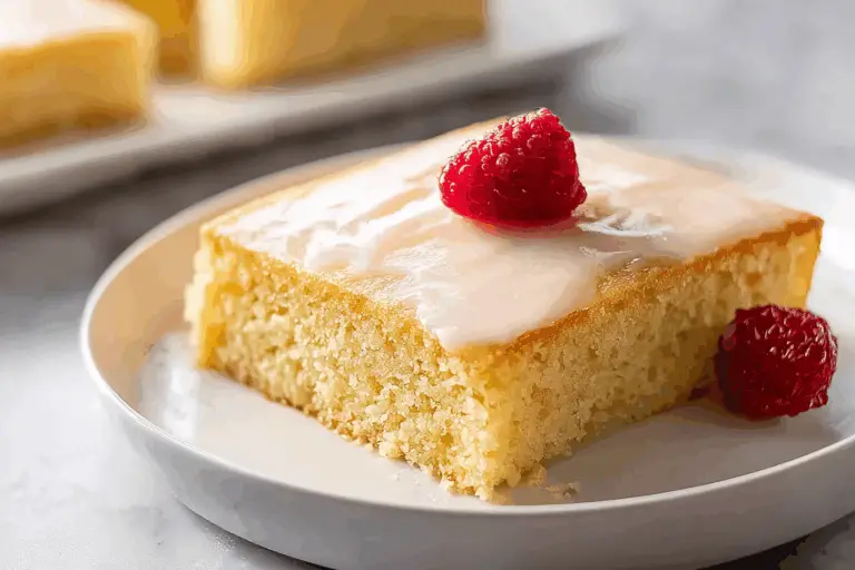 White Texas Sheet Cake
