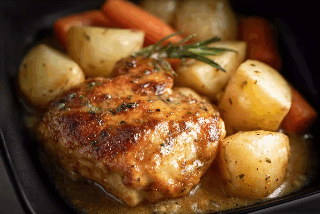 Crockpot Ranch Chicken and Potatoes