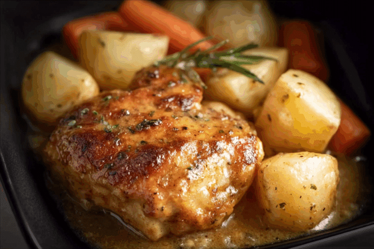 Crockpot Ranch Chicken and Potatoes