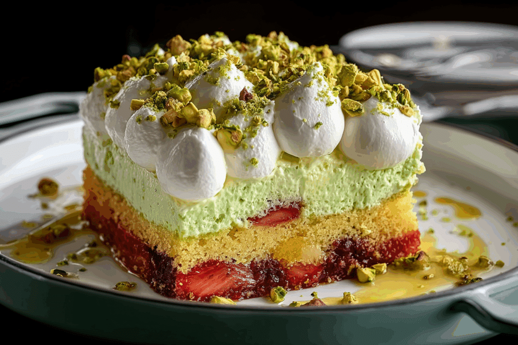 Tropical Pistachio Bliss Cake