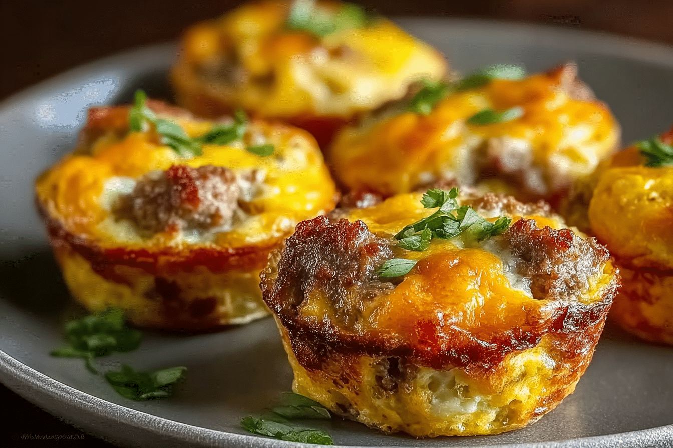 Sausage, Egg, and Cheese Bisquick Muffins