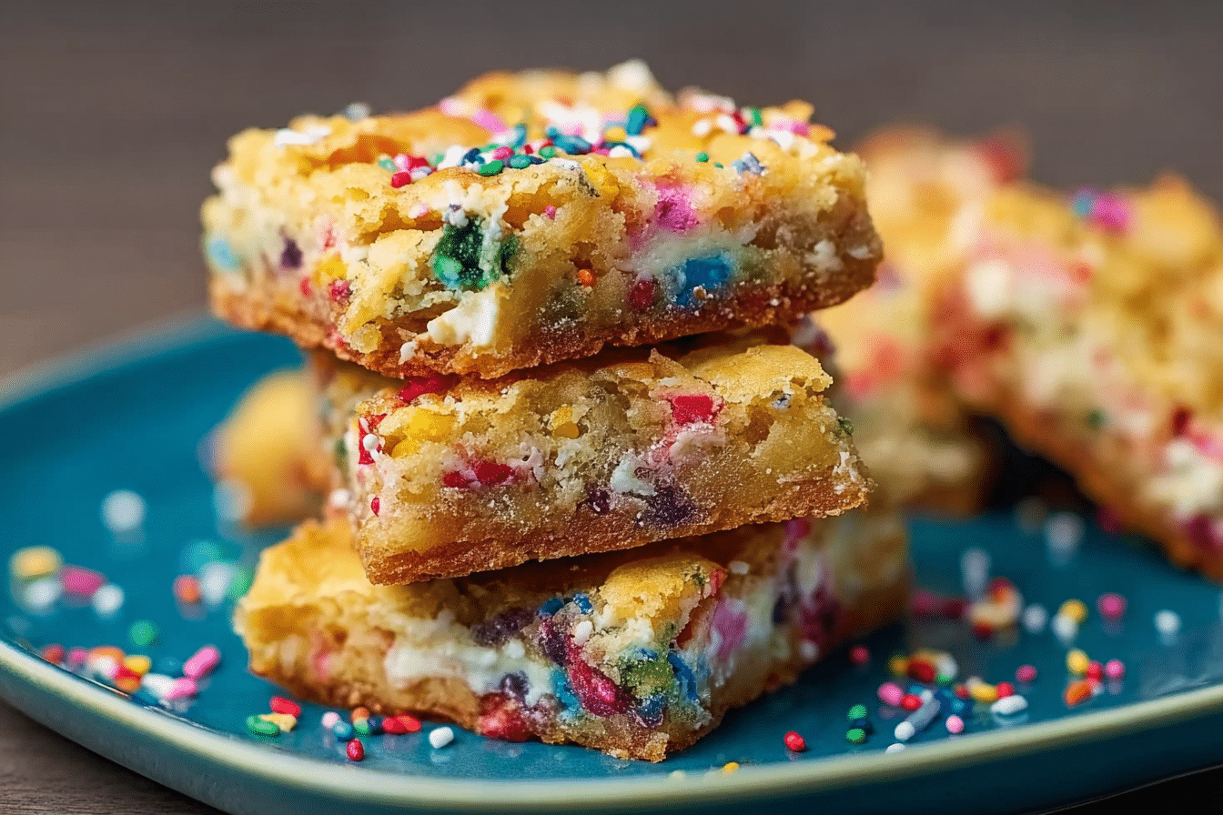 Easy Funfetti Gooey Bars Recipe