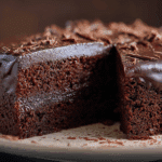 Rich Double Chocolate Moist Fudge Cake