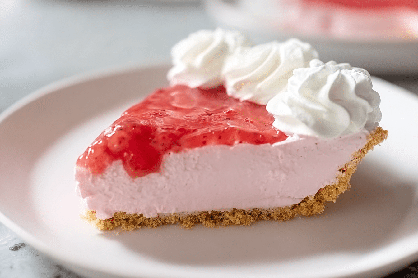 Strawberry Jello Cool Whip Pie