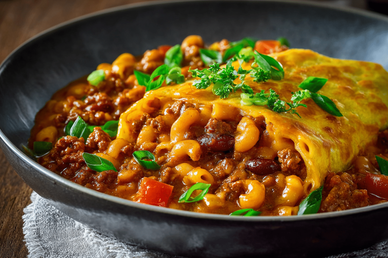 Sloppy Joe Mac & Cheese Wrap