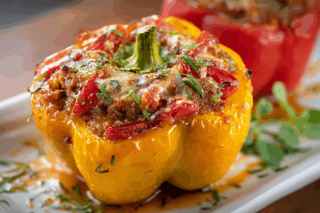 New Orleans Stuffed Bell Peppers