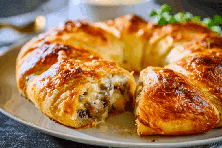 Sausage and Cheese Crescent Ring