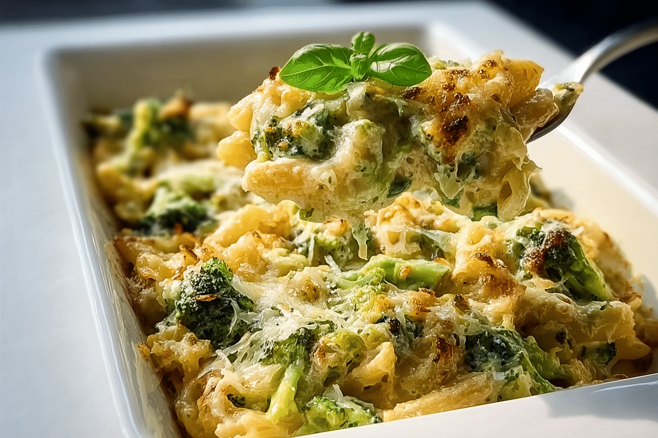 No-Boil Broccoli Pasta Bake