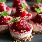 Strawberry Crunch Cheesecake Bites (Makes ~8 bites)