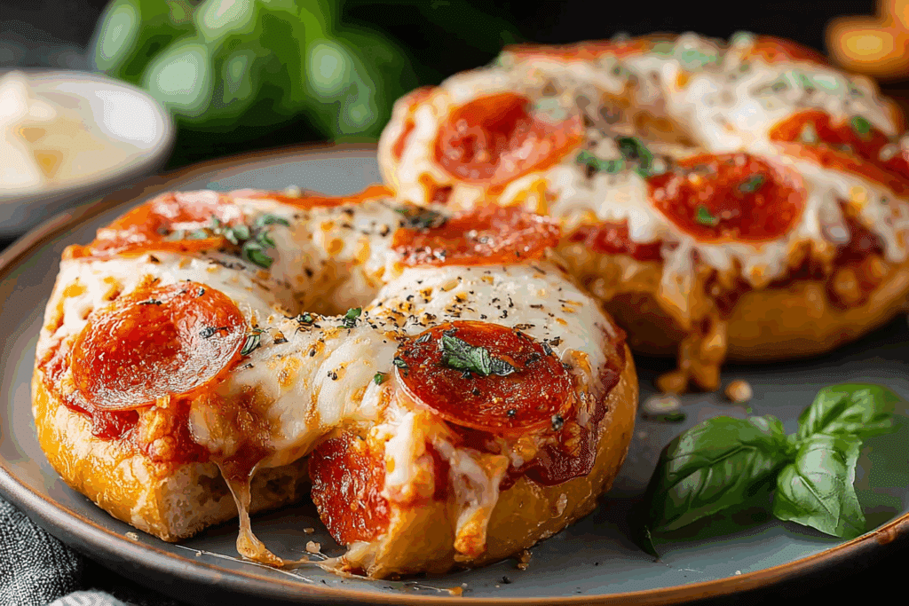 Homemade Air Fryer Pizza Bagels