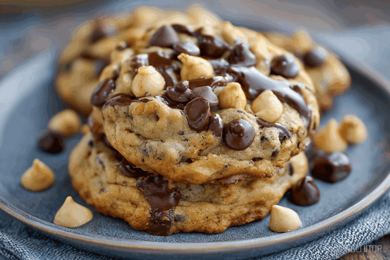 Peanut Butter Banana Chocolate Chip Cookies