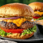 Smoked Cajun Cheese Burgers