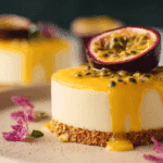Passionfruit Drip Mini Cheesecakes