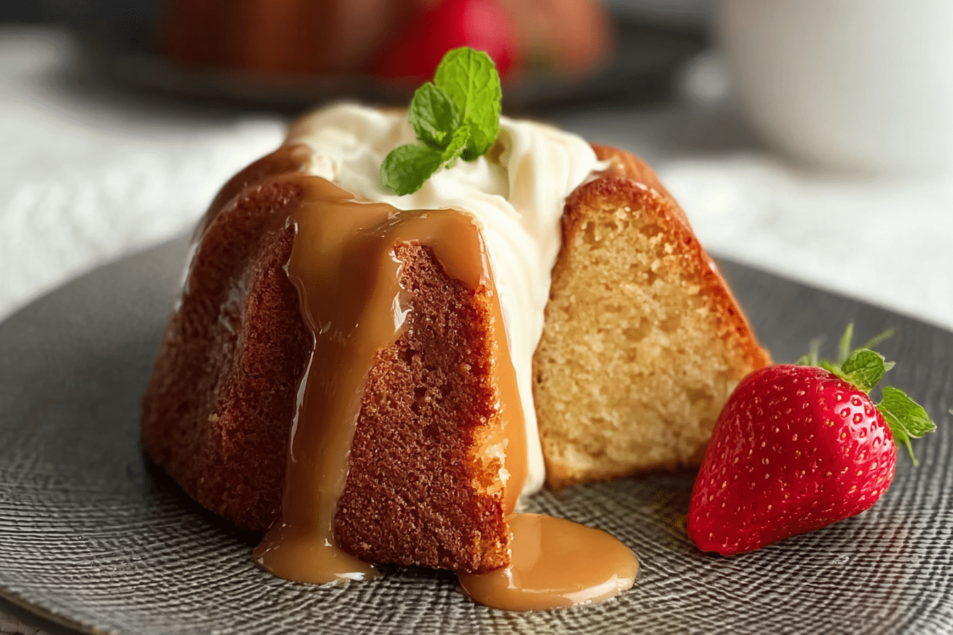 Caramel Cream Cheese Pound Cake
