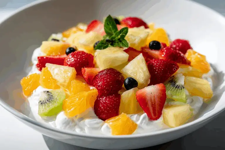 Creamy Whipped Fruit Salad