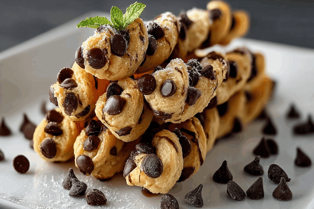 Chocolate Chip Cookie Dough Twists