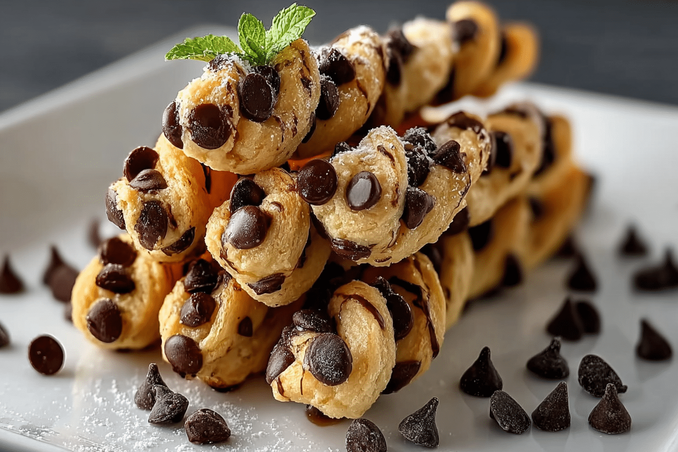 Chocolate Chip Cookie Dough Twists