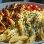Cajun Garlic Butter Chicken Penne in Creamy Parmesan Sauce