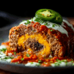 Ghost Pepper Jalapeño Popper Meatloaf