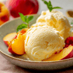 Homemade Peach Ice Cream