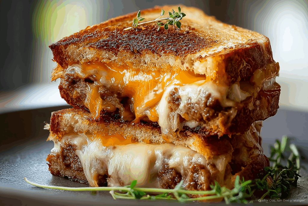 Meatloaf Grilled Cheese Melt
