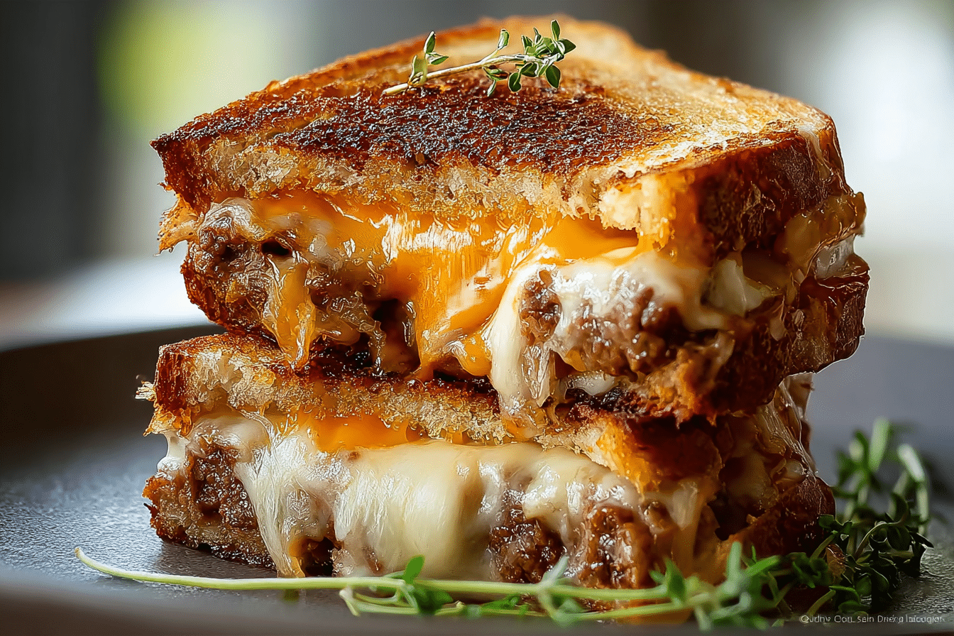 Meatloaf Grilled Cheese Melt