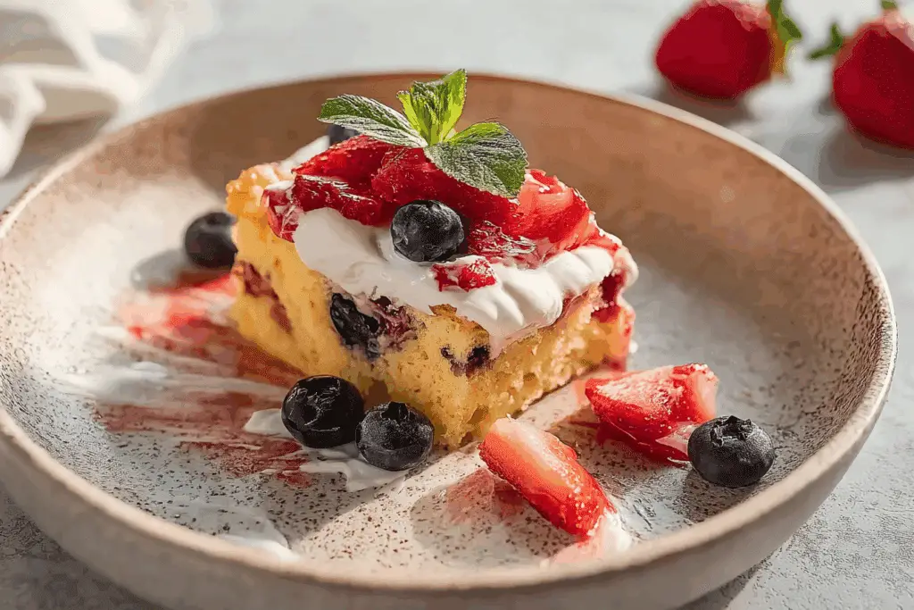 Strawberry Blueberry Cake