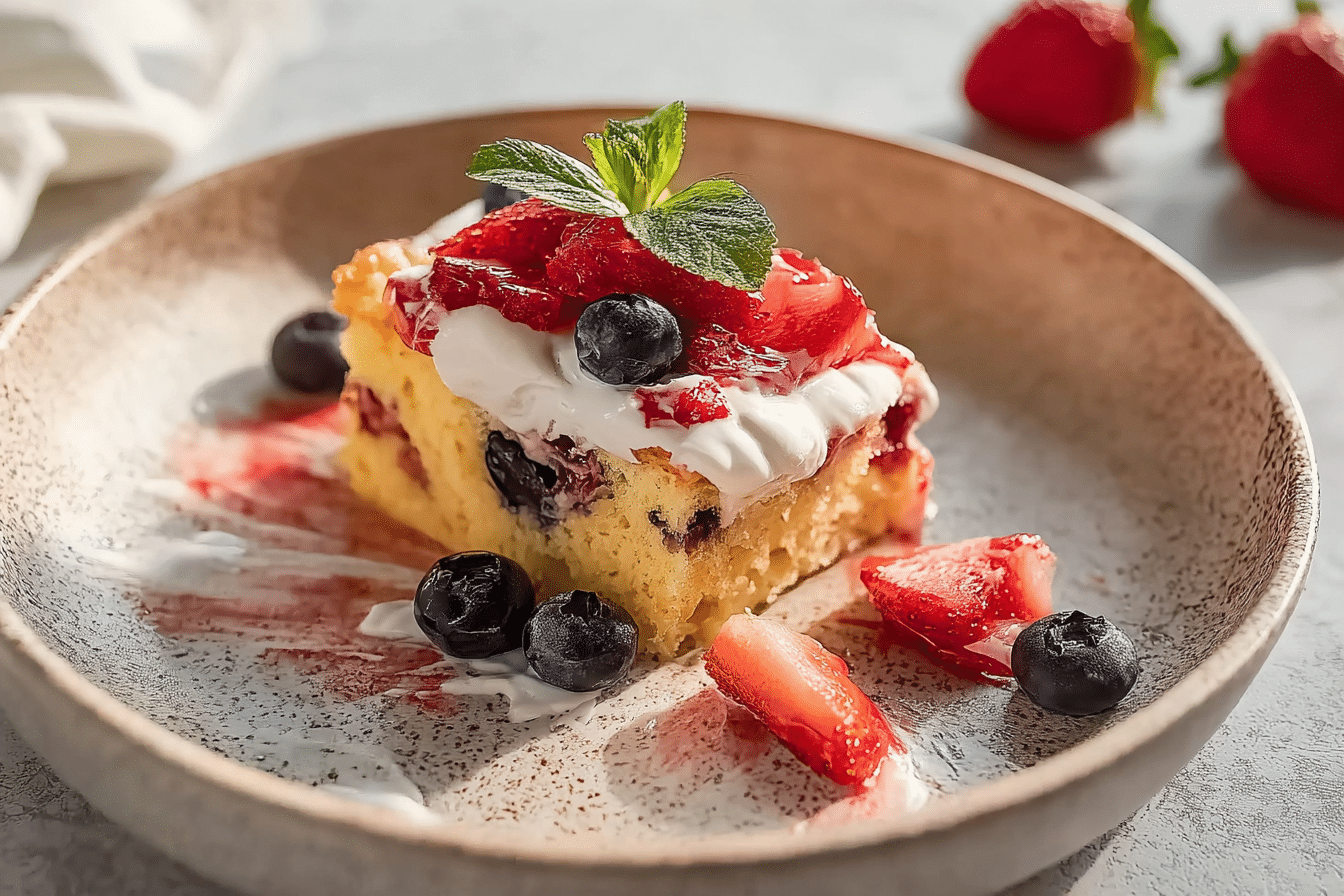 Strawberry Blueberry Cake