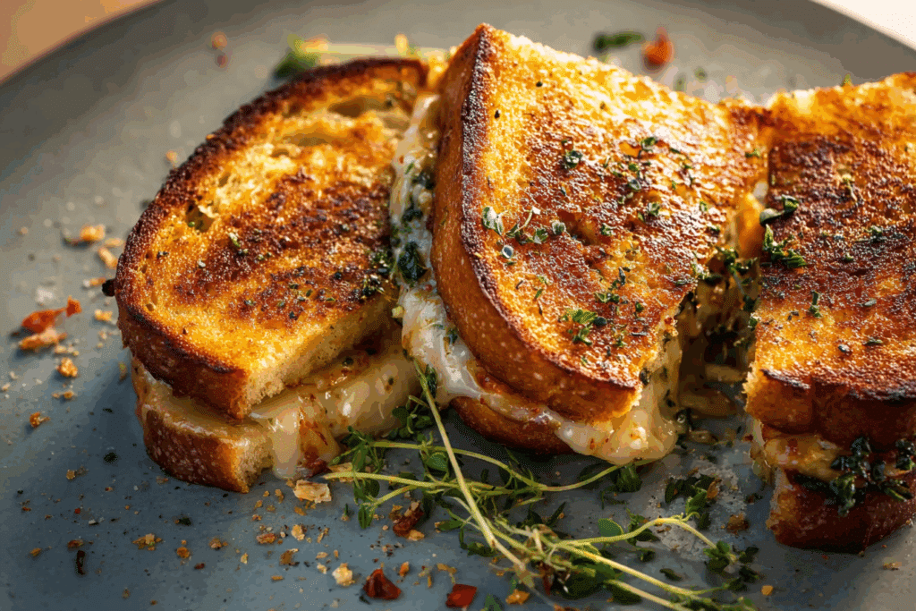 Garlic Bread Grilled Cheese Recipe That’ll Blow Your Mind