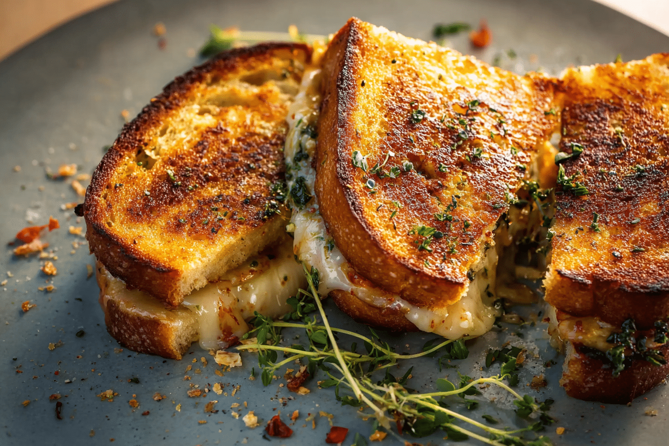 Garlic Bread Grilled Cheese Recipe That’ll Blow Your Mind