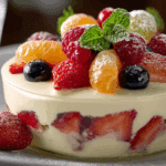 Creamy Fruit Custard Trifle