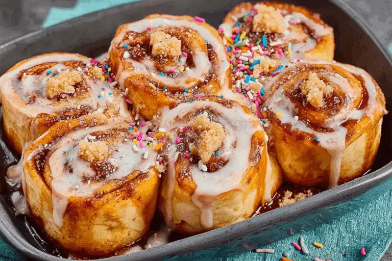 Sugar Cookie Stuffed Cinnamon Rolls