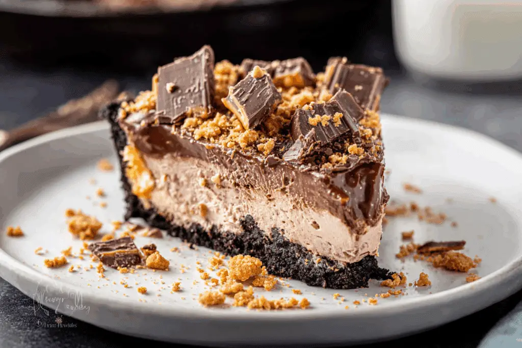 No-Bake Chocolate Butterfinger Pie