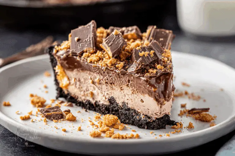 No-Bake Chocolate Butterfinger Pie