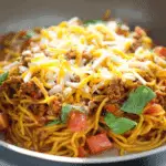 One Pot Taco Spaghetti