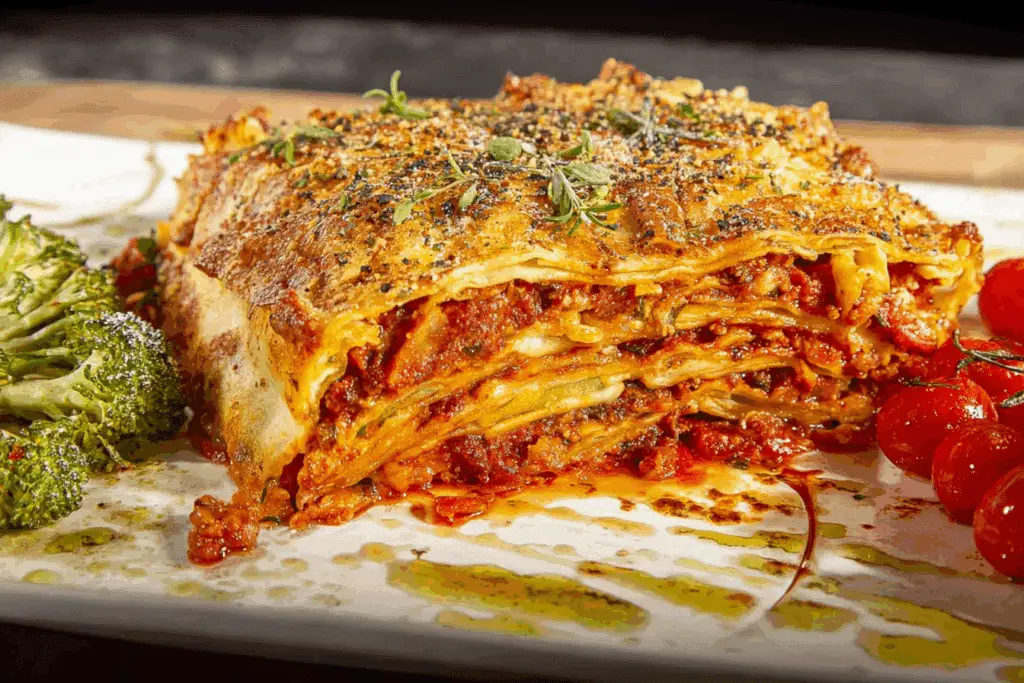 Lasagna Wellington (Lasagna Stuffed Pizza Crust)