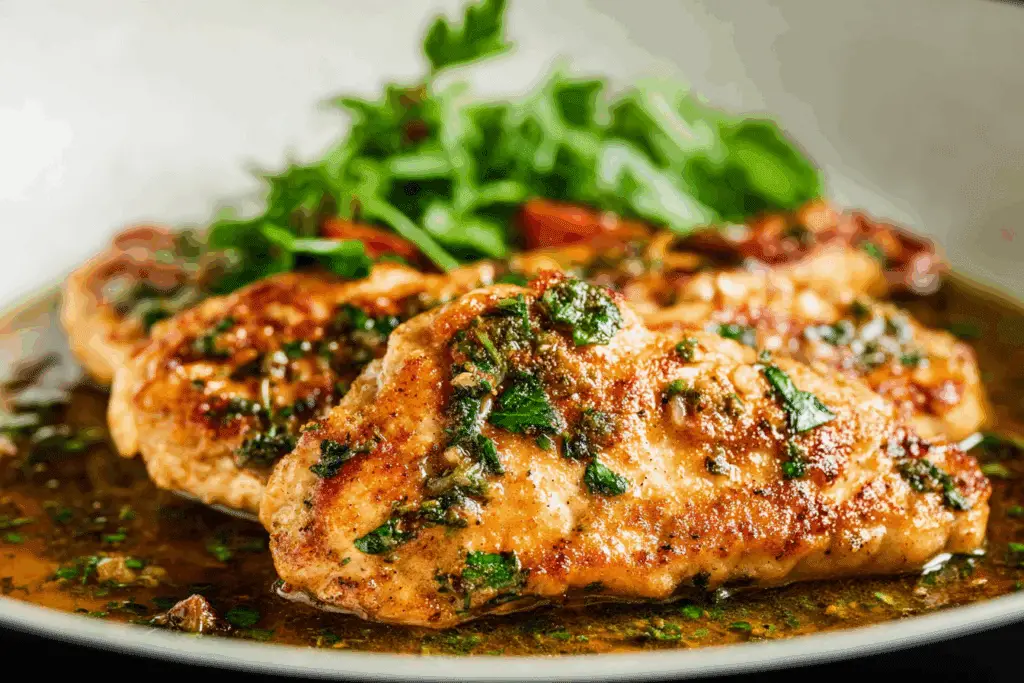Quick Sautéed Garlic Chicken Cutlets