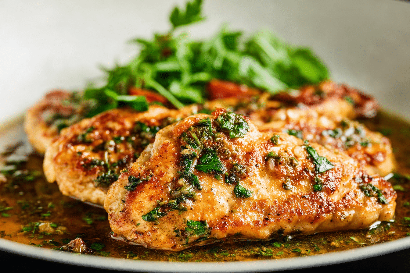 Quick Sautéed Garlic Chicken Cutlets