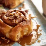Gooey Cinnamon Rolls with Caramel Pecan Sauce