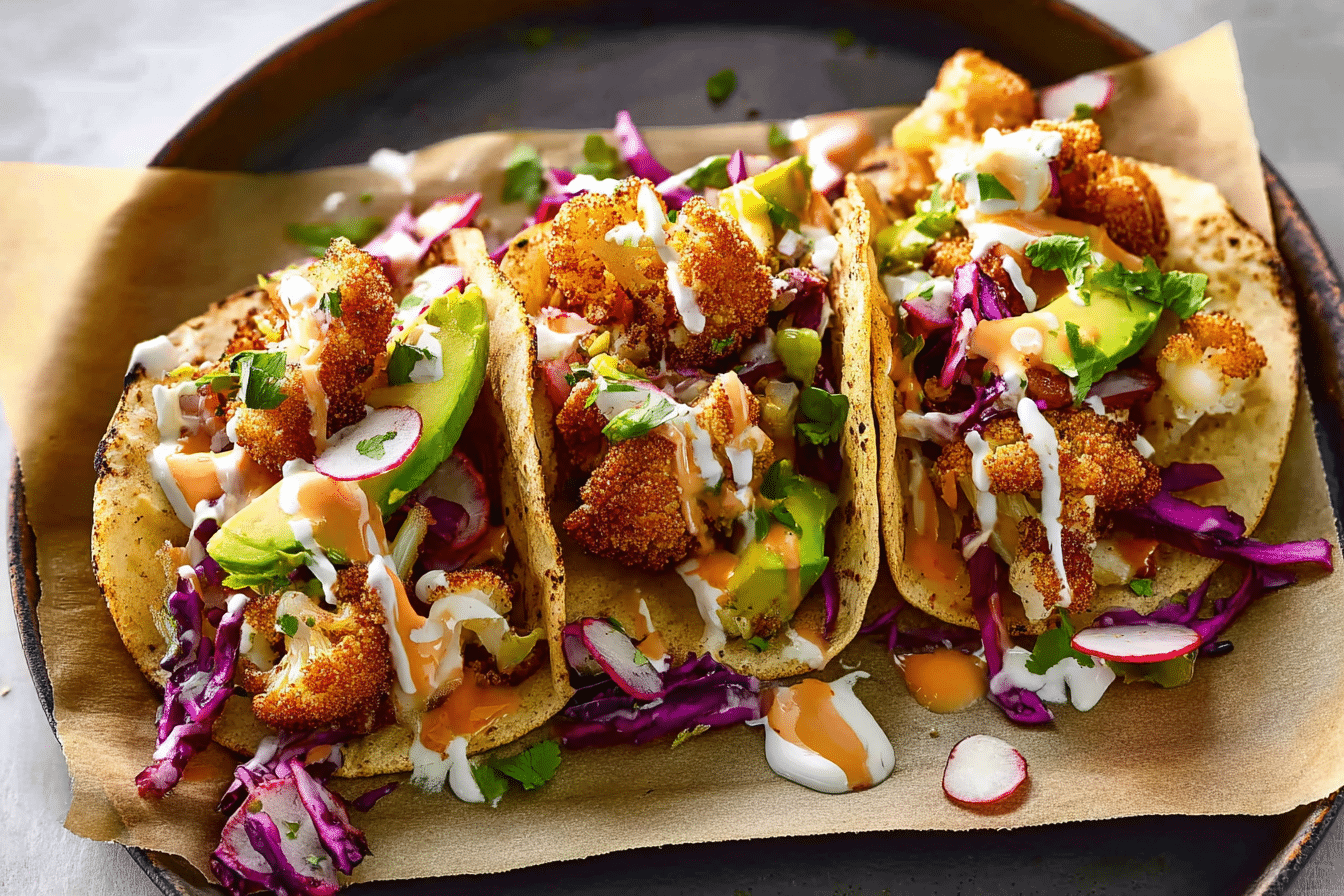 Crispy Cauliflower Tacos