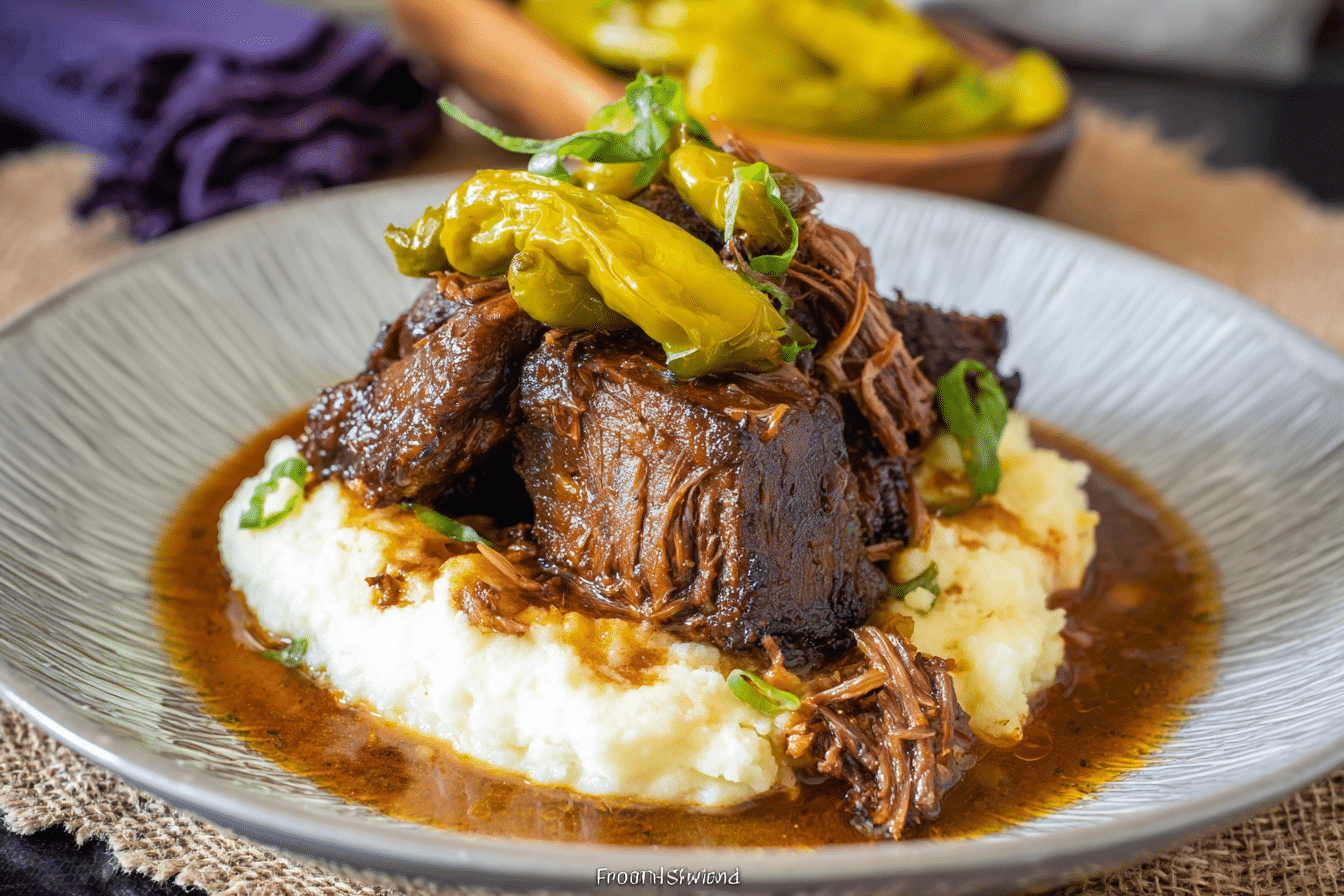 The BEST Mississippi Pot Roast Recipe (Slow Cooker)