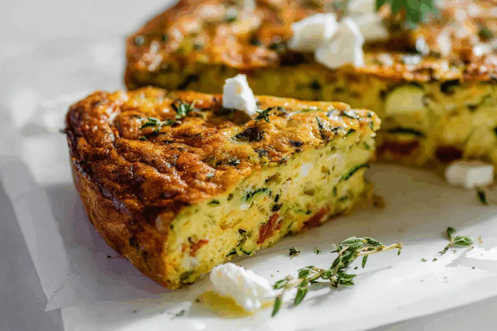 Crustless Zucchini Pie With Feta (Gluten-Free)