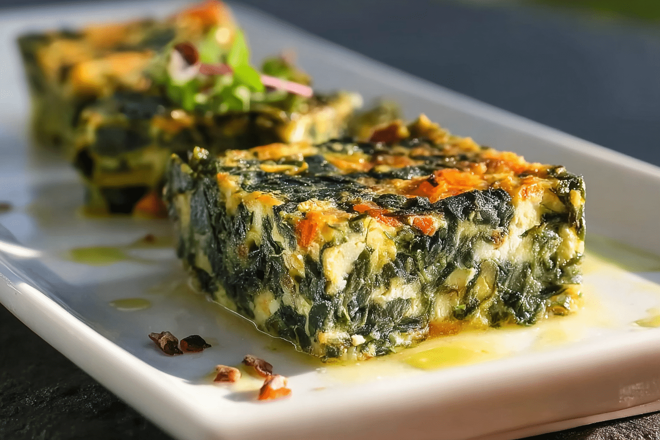 Spinach and Cheese Squares