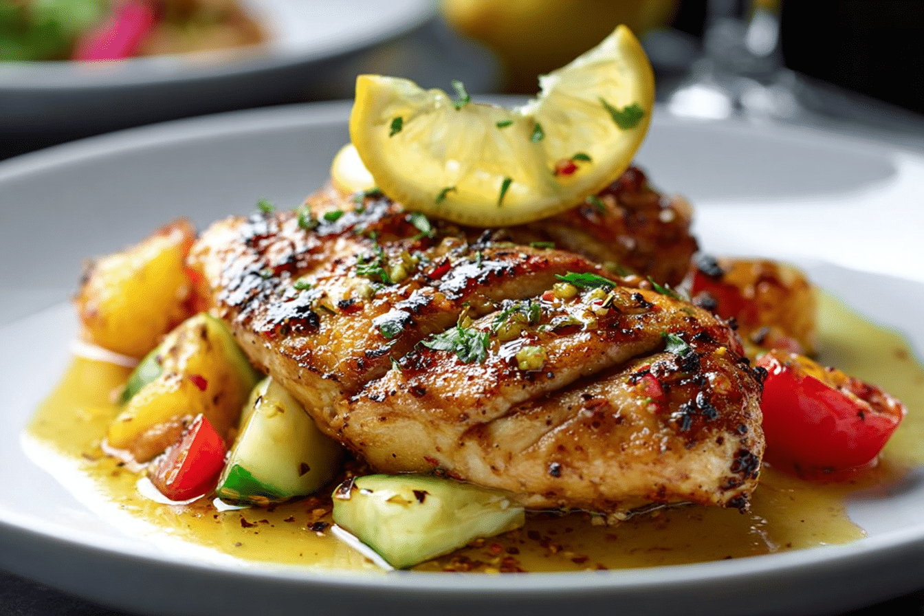 Zesty Lemon-Mustard Grilled Chicken